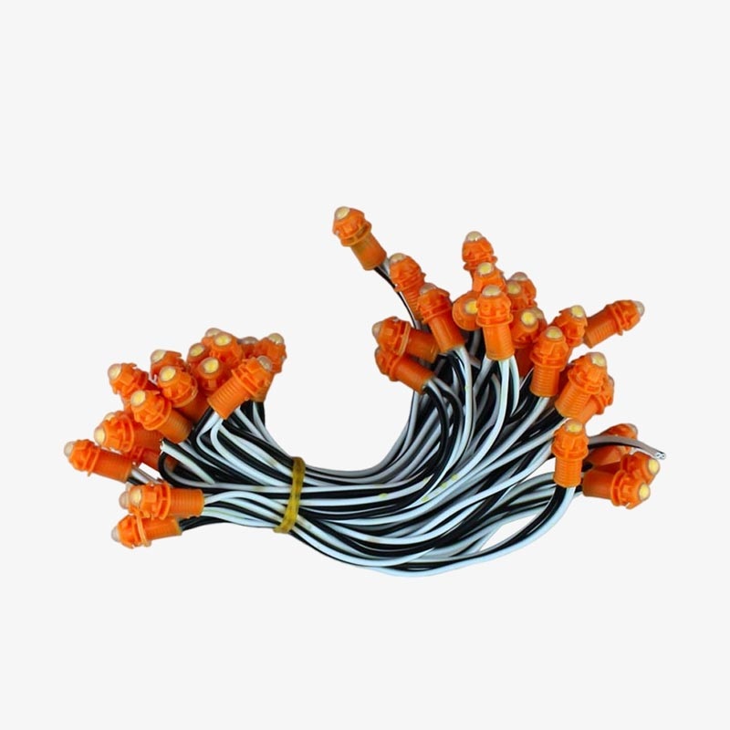 Orange 9mm 12v 5 inch Pixel Led Serial Decoration Light - 5 meters - 50 ...